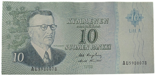 Finland 1963 10 Markkaa Litt.A AU5980078 Karjalainen – Puntila