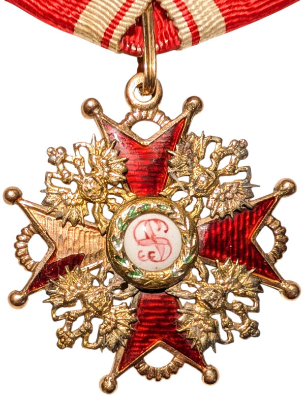 Order of St. Stanislaus 3rd Class Badge in Gold