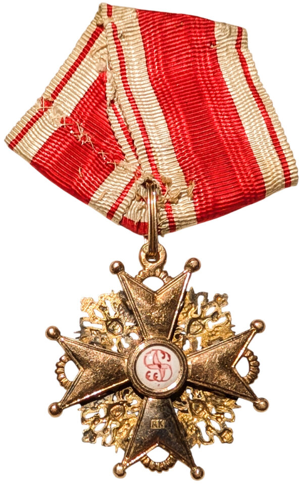 Order of St. Stanislaus 3rd Class Badge in Gold - Image 3