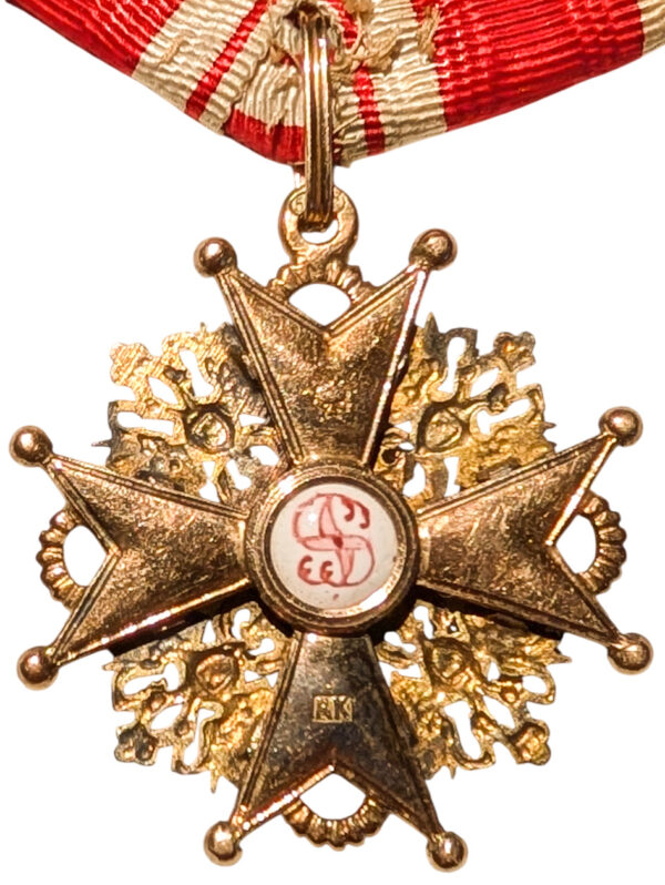 Order of St. Stanislaus 3rd Class Badge in Gold - Image 4