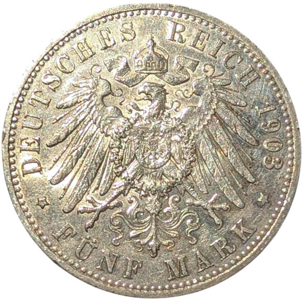 Saksa, Preussi 5 Mark 1903 A