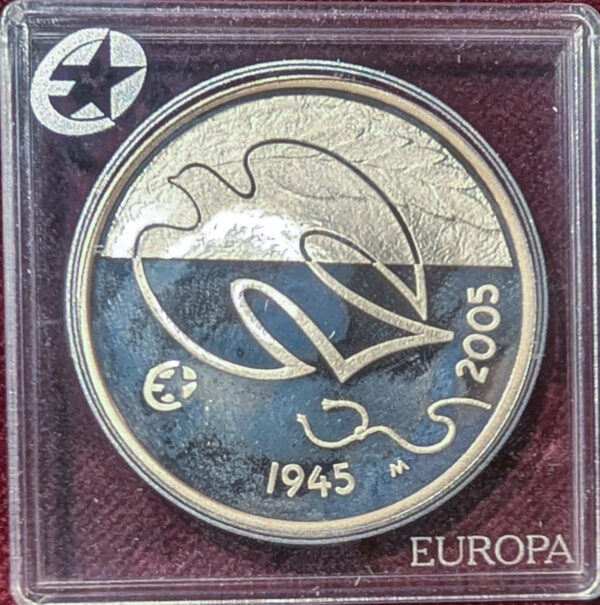 Finland Proof 2005 10 Euros, 60th Anniversary of Peace