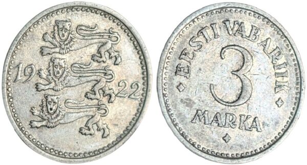 Estonia 1922 3 Marka - Image 3