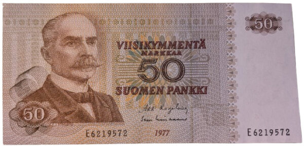 Finland 1977 50 Markkaa E6219572 Karjalainen – Lindblom