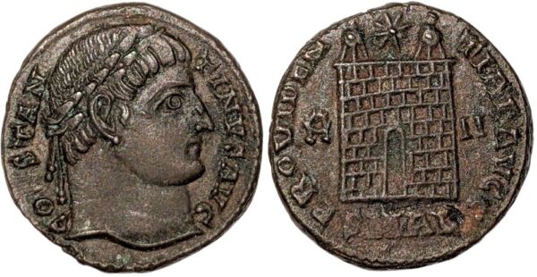 Konstantinus Suuri 329-330 jKr, Aleksandria Æ Follis - Image 3