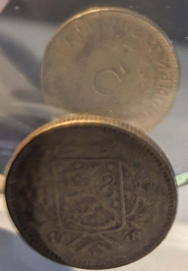 Finland 1948 5 Markkaa, Rotated Die Error - Image 3