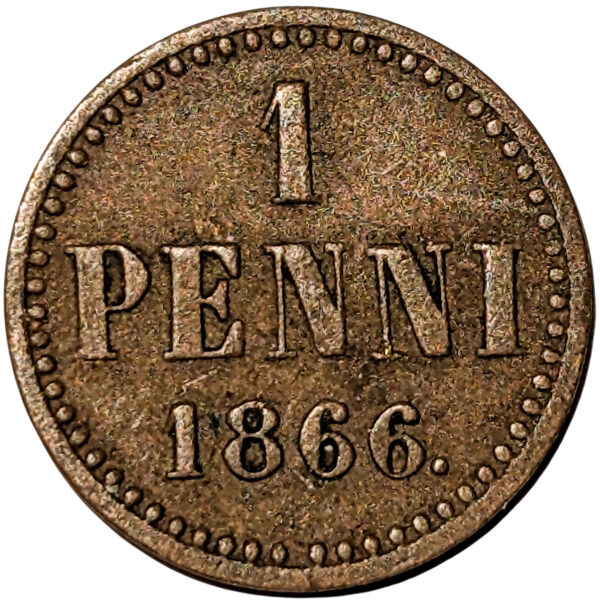 Finland 1866 1 Penni