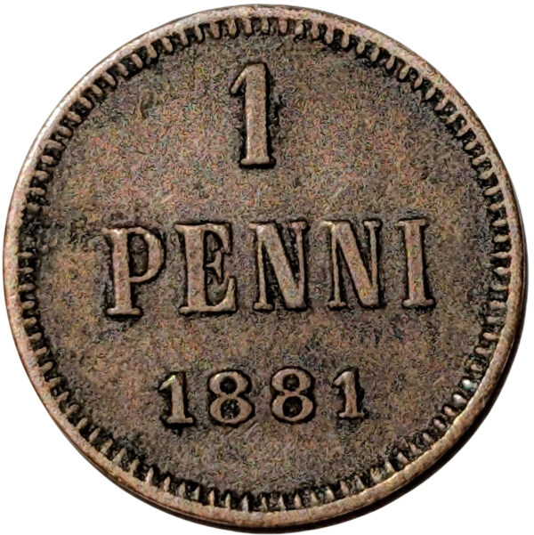 Finland 1881 1 Penni