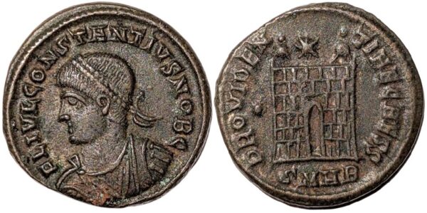 Constantius II 324-337 jKr, Æ Follis Herakleia - Image 3