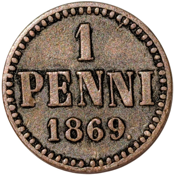 Finland 1869 1 Penni