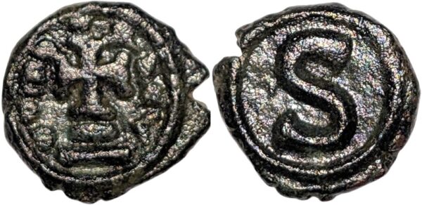 Byzantine Empire, Heraclius 613-618 AD, Æ 6 Nummi Alexandria - Image 3