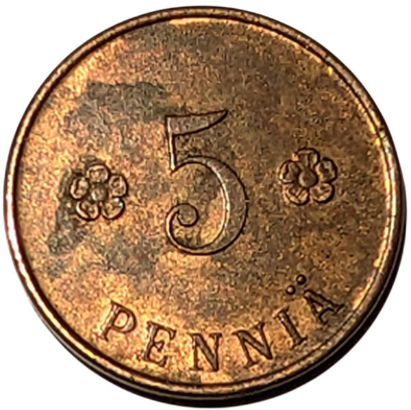 Finland 1918 5 Pennia Civil War Coinage - Image 2