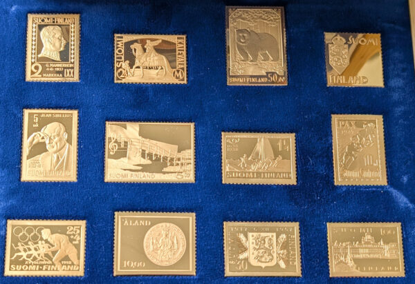 Finland 100 Years of Finnish Stamps Silver Collection