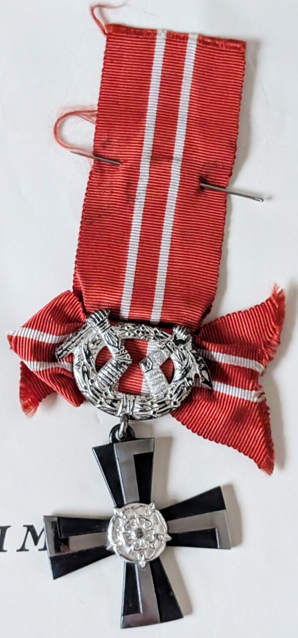 Finland 1941 Cross of Liberty 4th Class with Swords & Document