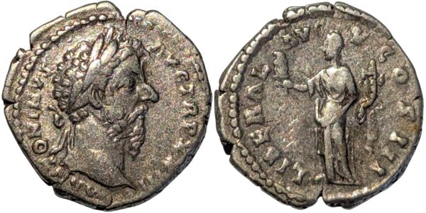 Marcus Aurelius, AR Denarius 169 AD, Rome - Image 2