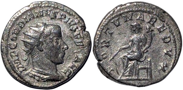 Gordian III 243 AD, AR Antoninianus, Rome - Image 2