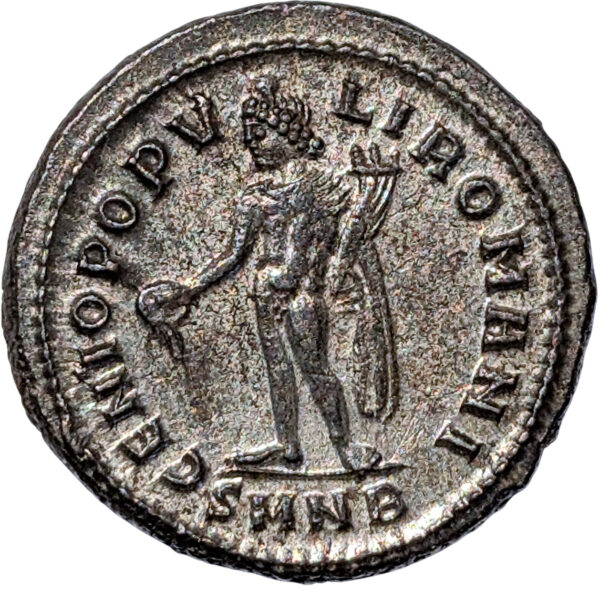 Diocletian, Æ Follis 303-304 AD, Nicomedia - Image 3