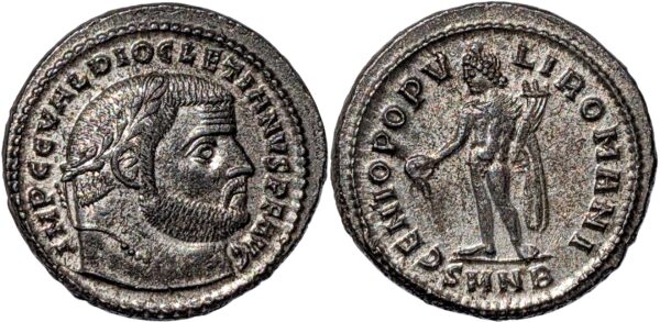 Diocletian, Æ Follis 303-304 AD, Nicomedia - Image 2