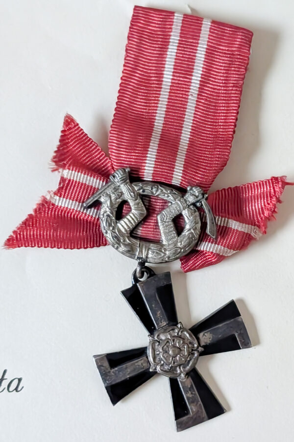 Finland 1939 Cross of Liberty 4th Class with Swords & Document