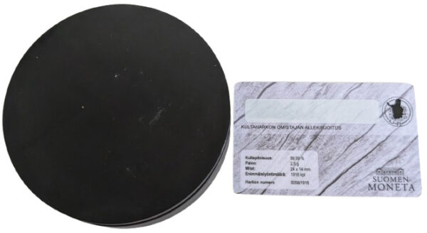 Lipunkantaja kultaharkko, 2.5g / Au 9999 - Image 3