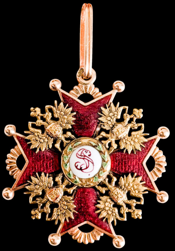 Pyhän Stanislavin ritarikunta 2. luokka (kultaa)