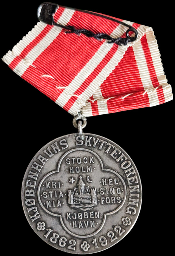Tanska, Pohjoismaiden Pääkaupunkien välinen ampumakilpailu mitali 1862-1922 - Image 3