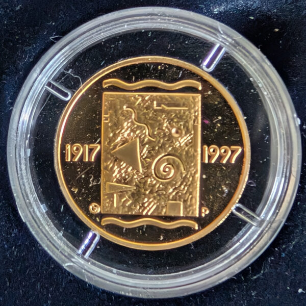 Finland Proof Gold 1997 1000 Markkaa, 80th Anniversary of Independence