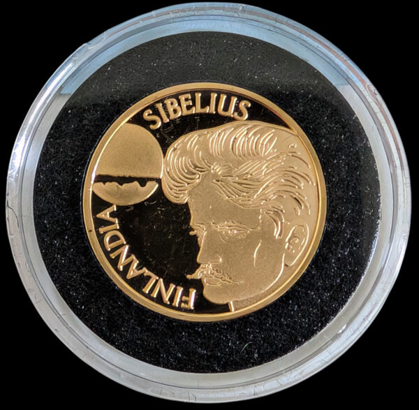 Finland Proof Gold 1999 1000 Markkaa, Jean Sibelius & Finnish Music