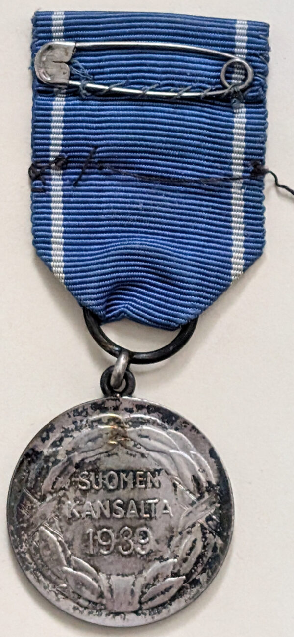 Vapaudenmitali 1. lk 1939 luovutuskirjalla - Image 2