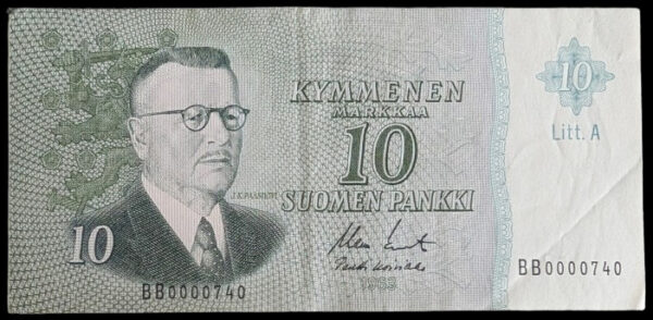 Finland 1963 10 Markkaa Litt. A BB0000740