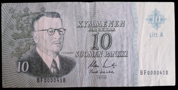 Finland 1963 10 Markkaa Litt. A BF0000418