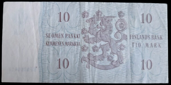 Finland 1963 10 Markkaa Litt. A BF0000418 - Image 2