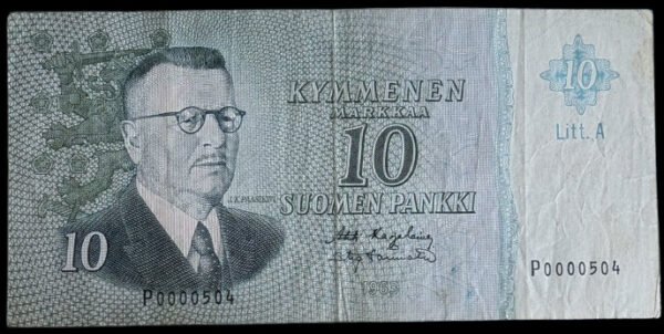 Finland 1963 10 Markkaa Litt. A P0000504