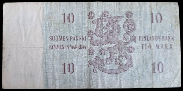 Finland 1963 10 Markkaa Litt. A T0000875 - Image 2