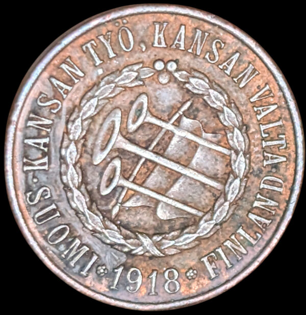 5 Penniä 1918 Kansanvaltuuskunta