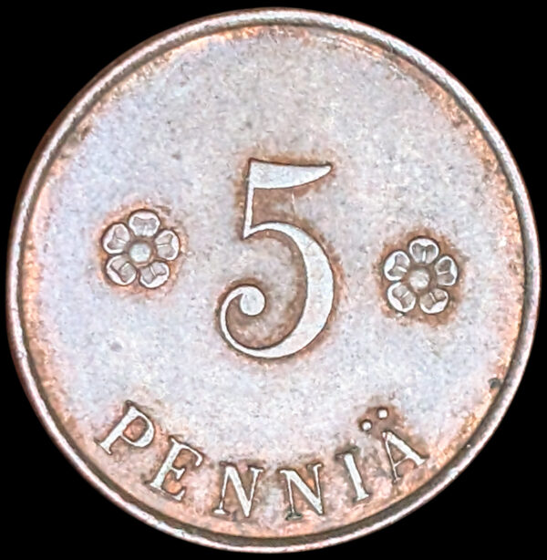 5 Penniä 1918 Kansanvaltuuskunta - Image 2