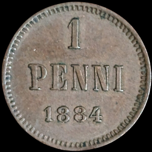 Finland 1884 1 Penni