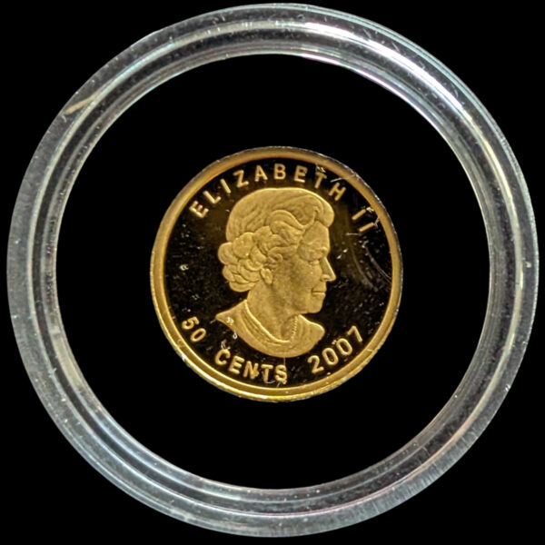 Canada 2007 50 Cents, Proof Gold 1/25 Oz 9999 - Image 2