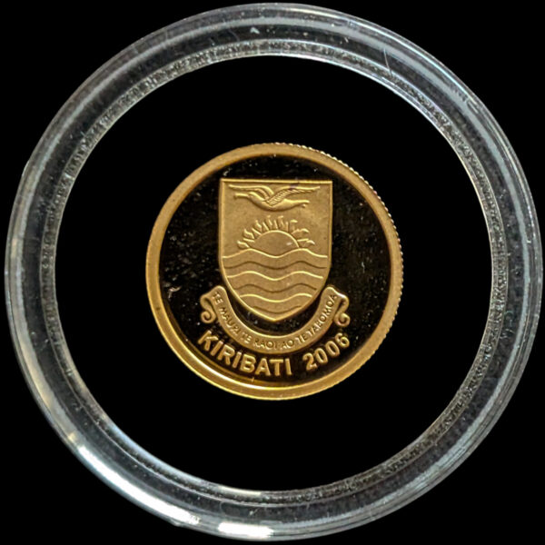 Kiribati Proof Gold 2006 10 Dollars, 45th Anniversary of British nuclear tests on Kiritimati - Image 2