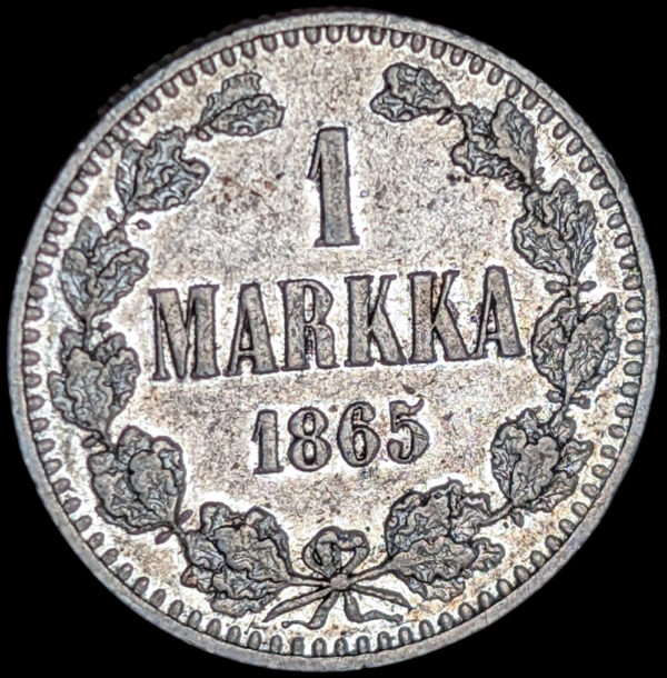 1 Markka 1865 s