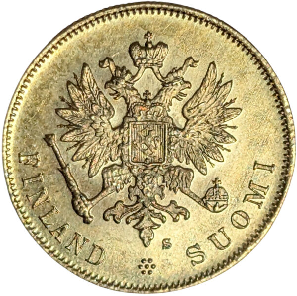Finland Gold 1913 S 10 Markkaa - Image 2