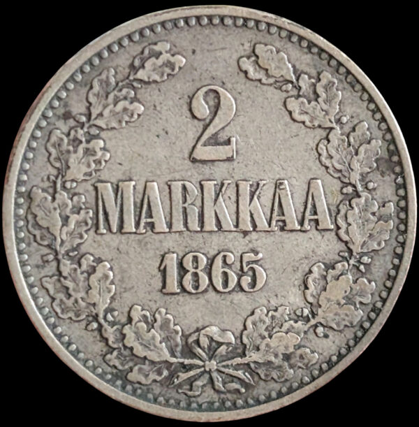 Finland 1865 s 2 Markkaa