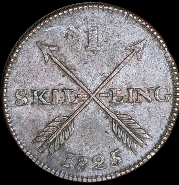 Sweden 1825 1 Skilling