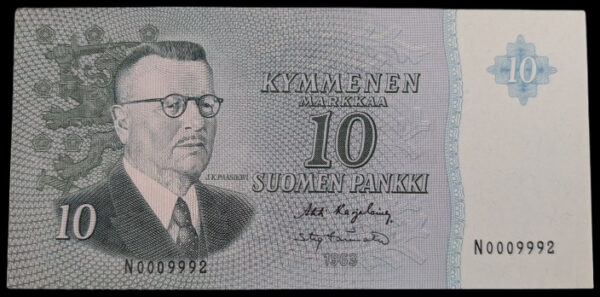 10 Markkaa 1963 N0009992 Karjalainen - Törnroth