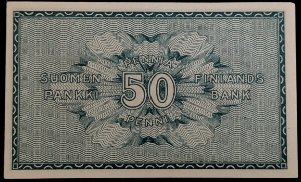 Finland 1918 50 Pennia 12345947 von Collan – Hisinger Jägerskiöld - Image 2