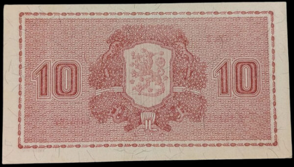 Finland 1945 10 Markkaa Liit. B L9545182 Raittinen - Alsiala - Image 2