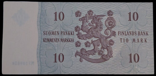 10 Markkaa 1963 M7109684 Leinonen – Törnroth - Image 2
