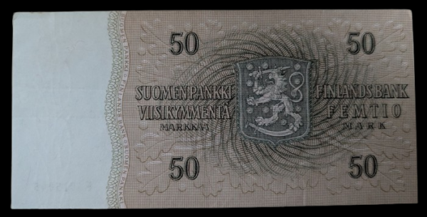 Finland 1963 50 Markkaa Litt. B F6915045 Koivisto – Luukka - Image 2