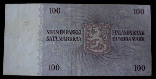 Finland 1963 100 Markkaa Litt. A C6646350 Hetemäki – Törnroth - Image 2
