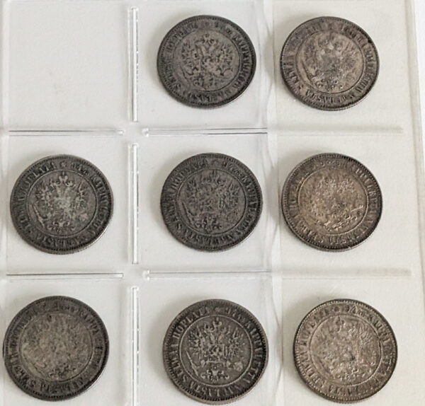 Finland 1865-1915 1 Markka 17pcs - Image 5